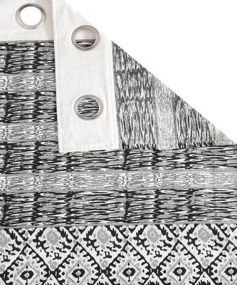 Rajasthan Decor Cotton Metallic Print Set of 2 Door Curtain (54x85 Inch) 3
