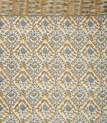 Rajasthan Decor Cotton Metallic Print Set of 2 Long Door Curtain (54x110 Inch)