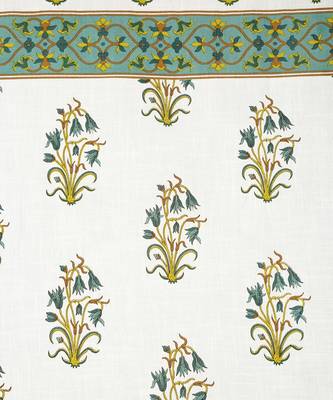 Rajasthan Decor Pure Cotton Floral Print Door Curtain 1 Pc 1