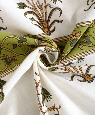Rajasthan Decor Pure Cotton Floral Print Door Curtain 1 Pc 4