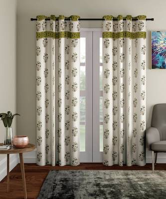 Rajasthan Decor Pure Cotton Floral Print Door Curtain 1 Pc 5