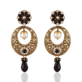 Dazzling Gold Plated Jewellery Earrings For Women 1
