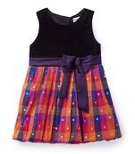 Velvet Festival Dress Kid