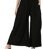 PAVONINE Black Color Rayon Fabric Jumbo pant