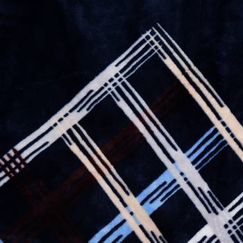 AJANTA HANDLOOM HOUSE Flannel Double Blanket, Navy, Double 93*95 Inches 3