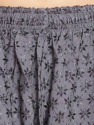 PAVONINE Grey Color Full Chikankari Rayon Fabric pant 5