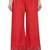 PAVONINE Red Color Chikankari Lace Scalloped Hem Cotton Fabric pant