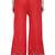 PAVONINE Red Color Chikankari Lace Scalloped Hem Cotton Fabric pant