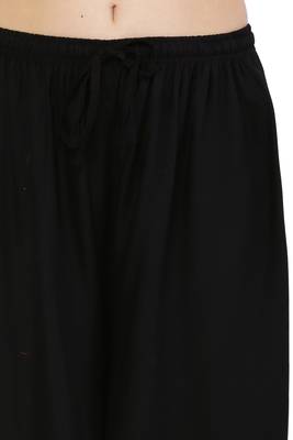 PAVONINE Black Color Mirror Embroidery Work pant 5