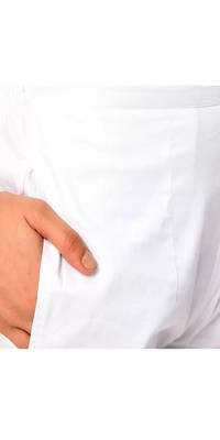 PAVONINE White Color Stretchable Cotton Lycra Fabric Pencil Pant 4