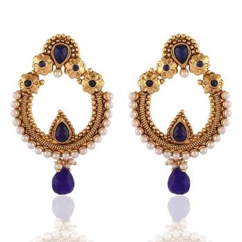 Touchstone Gold Plated Jewellery Earrings For Women 1