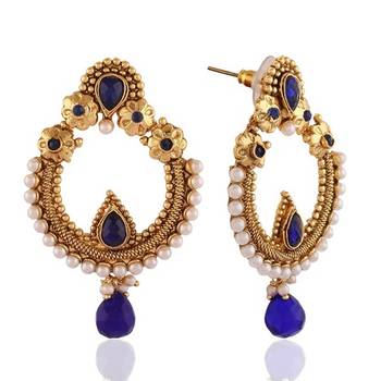 Touchstone Gold Plated Jewellery Earrings For Women 3