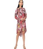 Multicoloured Ethnic Motifs A-Line Dress