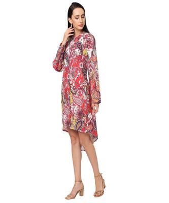 Multicoloured Ethnic Motifs A-Line Dress 2