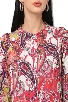 Multicoloured Ethnic Motifs A-Line Dress