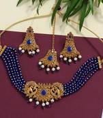 Blue necklace-sets