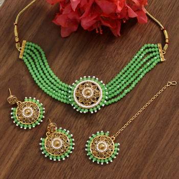 Green necklace-sets 1