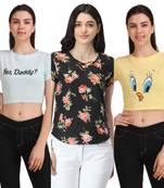 Casual Regular Sleeves Floral Print Women Multicolor Top