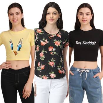Casual Regular Sleeves Floral Print Women Multicolor Top 1