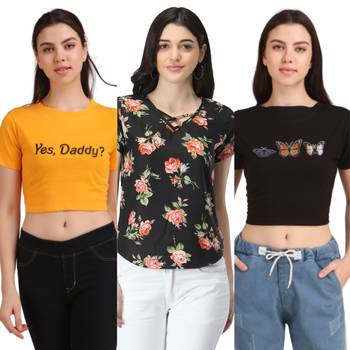Casual Regular Sleeves Floral Print Women Multicolor Top 1