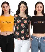 Casual Regular Sleeves Floral Print Women Multicolor Top