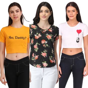 Casual Regular Sleeves Floral Print Women Multicolor Top 1