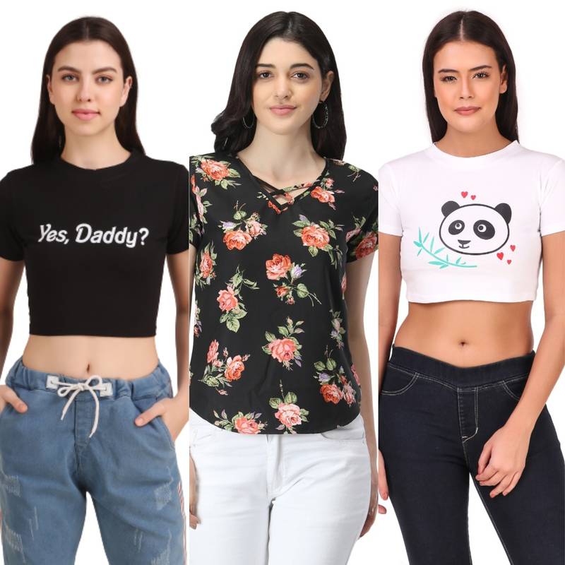 Casual Regular Sleeves Floral Print Women Multicolor Top
