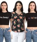 Casual Regular Sleeves Floral Print Women Multicolor Top