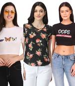 Casual Regular Sleeves Floral Print Women Multicolor Top