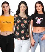 Casual Regular Sleeves Floral Print Women Multicolor Top