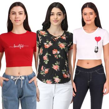 Casual Regular Sleeves Floral Print Women Multicolor Top 1