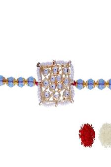 Ethnic Designer Pearl Beads Studded for MenBrother Bhaiya for Rakshabhandan (R081Sb)