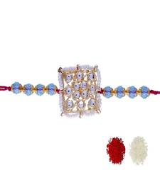 Ethnic Designer Pearl Beads Studded for MenBrother Bhaiya for Rakshabhandan 