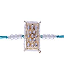 Ethnic Designer Pearl Beads Studded for MenBrother Bhaiya for Rakshabhandan 