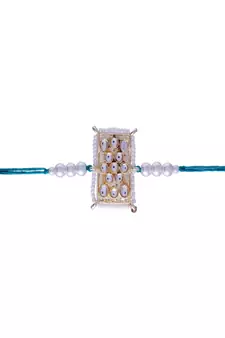 Ethnic Designer Pearl Beads Studded for MenBrother Bhaiya for Rakshabhandan 