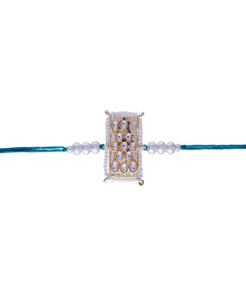 Ethnic Designer Pearl Beads Studded for MenBrother Bhaiya for Rakshabhandan 