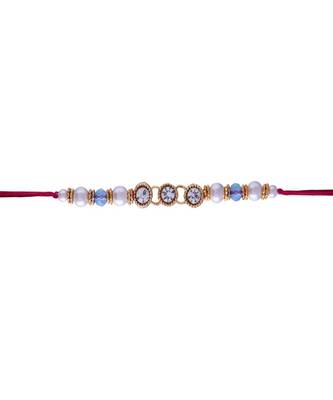 Ethnic Designer Pearl Beads Studded for MenBrother Bhaiya for Rakshabhandan  2