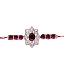 Ethnic Designer Pearl Beads Studded for MenBrother Bhaiya for Rakshabhandan 