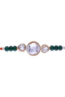 Ethnic Designer Pearl Beads Studded for MenBrother Bhaiya for Rakshabhandan 