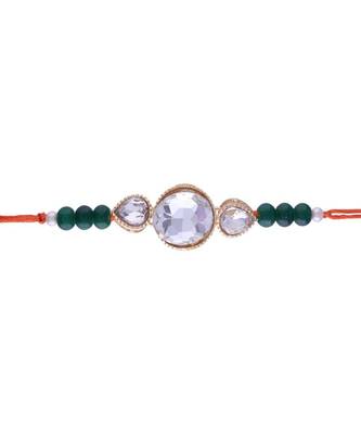 Ethnic Designer Pearl Beads Studded for MenBrother Bhaiya for Rakshabhandan  1