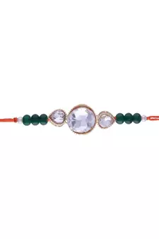 Ethnic Designer Pearl Beads Studded for MenBrother Bhaiya for Rakshabhandan 