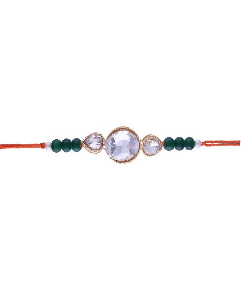 Ethnic Designer Pearl Beads Studded for MenBrother Bhaiya for Rakshabhandan 