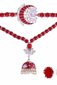 Designer Bhaiya Bhabhi Hanging Lumba Rakhi Combo Set for Rakshabhandan 