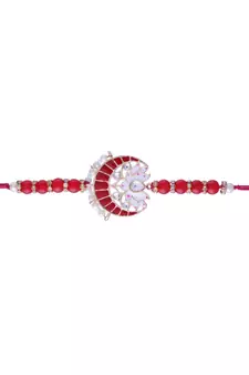 Designer Bhaiya Bhabhi Hanging Lumba Rakhi Combo Set for Rakshabhandan 