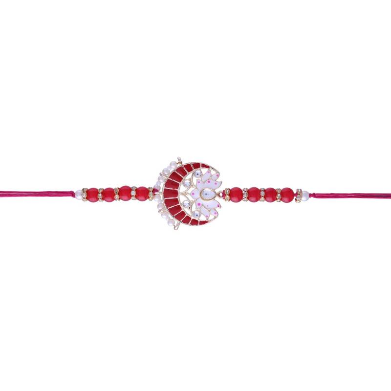 Designer Bhaiya Bhabhi Hanging Lumba Rakhi Combo Set for Rakshabhandan 