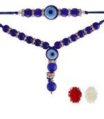 Designer Bhaiya Bhabhi Hanging Lumba Rakhi Combo Set for Rakshabhandan 