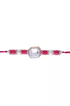 Designer Bhaiya Bhabhi Hanging Lumba Rakhi Combo Set for Rakshabhandan 