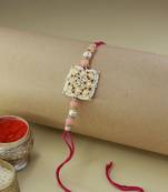 Ethnic Designer Pearl Beads Studded for MenBrother Bhaiya for Rakshabhandan 