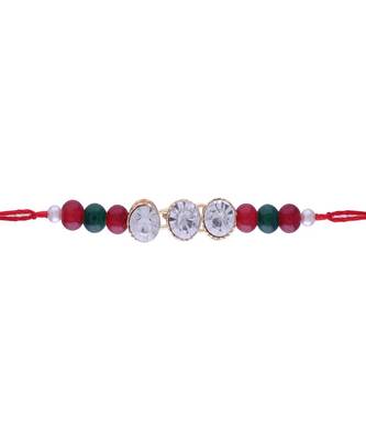 Ethnic Designer Pearl Beads Studded for MenBrother Bhaiya for Rakshabhandan  1