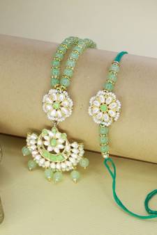 Designer Bhaiya Bhabhi Hanging Lumba Rakhi Combo Set for Rakshabhandan (R068MinCO)